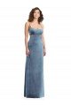 Outlet Spaghetti Strap Long Full Length Formal Velvet Maxi Bridesmaid Dress / Prom Dress