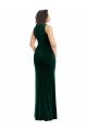 Outlet Square Neck Long Velvet Maxi Bridesmaid Dress / Prom Dress