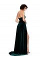 Outlet Sweetheart Fluid Velvet Bridesmaid Dress / Prom Dress with High Split