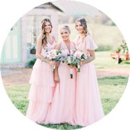Outlet Pink Bridesmaid Dresses