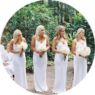 Outlet White Bridesmaid Dresses
